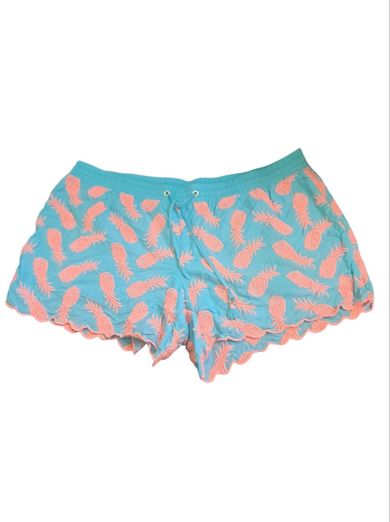 Lilly Pulitzer Baybreeze Embroidered Pineapple Shorts - Xl